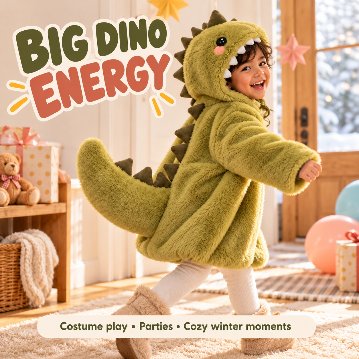 Kids' Dinosaur Winter Jacket 